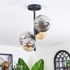 Chehalis ceiling light, globe light Amber, Smoke-coloured, 4-light sources