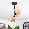 Chehalis ceiling light, globe light Amber, 4-light sources