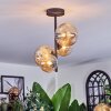 Chehalis ceiling light, globe light Amber, 4-light sources