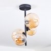 Chehalis ceiling light, globe light Amber, 4-light sources