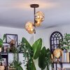 Chehalis ceiling light, globe light Amber, 4-light sources