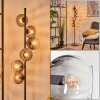 Koyoto globe light, floor lamp clear, Smoke-coloured, 6-light sources