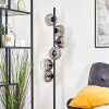 Koyoto globe light, floor lamp clear, Smoke-coloured, 6-light sources