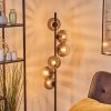 Koyoto globe light, floor lamp clear, Smoke-coloured, 6-light sources