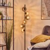 Koyoto globe light, floor lamp Amber, clear, Smoke-coloured, 6-light sources