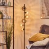 Koyoto globe light, floor lamp Amber, clear, Smoke-coloured, 6-light sources