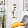 Koyoto globe light, floor lamp Amber, clear, Smoke-coloured, 6-light sources