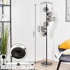 Koyoto globe light, floor lamp Smoke-coloured, 6-light sources