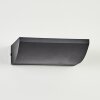 Damor outdoor wall light, wall light LED black, 1-light source