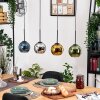 Koyoto hanging light, globe light, pendant light Ecru, black, 4-light sources