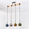 Koyoto hanging light, globe light, pendant light Ecru, black, 4-light sources