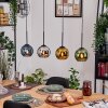 Koyoto hanging light, globe light, pendant light Ecru, black, 4-light sources