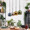 Koyoto hanging light, globe light, pendant light Ecru, black, 4-light sources