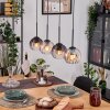 Koyoto hanging light, globe light, pendant light Ecru, black, 4-light sources