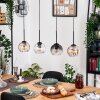 Koyoto hanging light, globe light, pendant light Ecru, black, 4-light sources