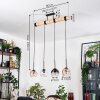Koyoto hanging light, globe light, pendant light Ecru, black, 4-light sources