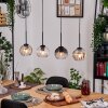 Koyoto hanging light, globe light, pendant light Ecru, black, 4-light sources