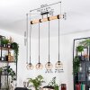 Koyoto hanging light, globe light, pendant light Ecru, black, 4-light sources