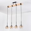 Koyoto hanging light, globe light, pendant light Ecru, black, 4-light sources