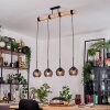 Koyoto hanging light, globe light, pendant light Ecru, black, 4-light sources