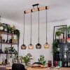 Koyoto hanging light, globe light, pendant light Ecru, black, 4-light sources