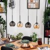Koyoto hanging light, globe light, pendant light Ecru, black, 4-light sources