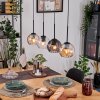 Koyoto hanging light, globe light, pendant light Ecru, black, 4-light sources