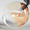 Chehalis ceiling light, globe light Amber, clear, Smoke-coloured, 4-light sources