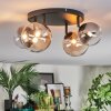 Chehalis ceiling light, globe light Amber, clear, Smoke-coloured, 4-light sources