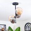 Chehalis ceiling light, globe light Amber, Smoke-coloured, 4-light sources