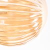 Chehalis ceiling light, globe light Amber, Smoke-coloured, 4-light sources