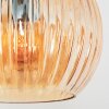 Koyoto globe light, floor lamp Amber, 3-light sources
