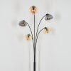 Gastor globe light, floor lamp Amber, clear, Smoke-coloured, 5-light sources