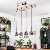Ripoll hanging light, globe light, pendant light Ecru, black, 4-light sources