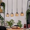 Ripoll hanging light, globe light, pendant light Ecru, black, 4-light sources