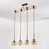 Ripoll hanging light, globe light, pendant light Ecru, black, 4-light sources