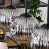 Ripoll hanging light, globe light, pendant light Ecru, black, 4-light sources