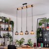 Ripoll hanging light, globe light, pendant light Ecru, black, 4-light sources