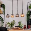 Ripoll hanging light, globe light, pendant light Ecru, black, 4-light sources