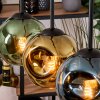 Ripoll hanging light, globe light, pendant light Ecru, black, 4-light sources
