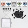 Koyoto hanging light, globe light, pendant light blue, chrome, green, clear, coppery, Smoke-coloured, 5-light sources