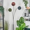Koyoto globe light, floor lamp blue, green, coppery, 3-light sources