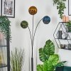 Koyoto globe light, floor lamp blue, gold, green, 3-light sources