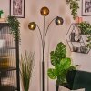 Koyoto globe light, floor lamp blue, gold, green, 3-light sources