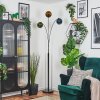 Koyoto globe light, floor lamp blue, gold, green, 3-light sources