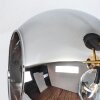 Koyoto ceiling light, globe light gold, black, 3-light sources
