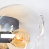 Koyoto ceiling light, globe light gold, black, 3-light sources