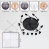 Koyoto hanging light, globe light, pendant light Amber, clear, Smoke-coloured, 5-light sources