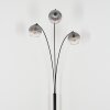 Koyoto globe light, floor lamp clear, Smoke-coloured, 3-light sources