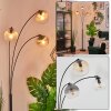 Koyoto globe light, floor lamp Amber, clear, Smoke-coloured, 3-light sources